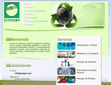 Tablet Screenshot of ecoquim.com